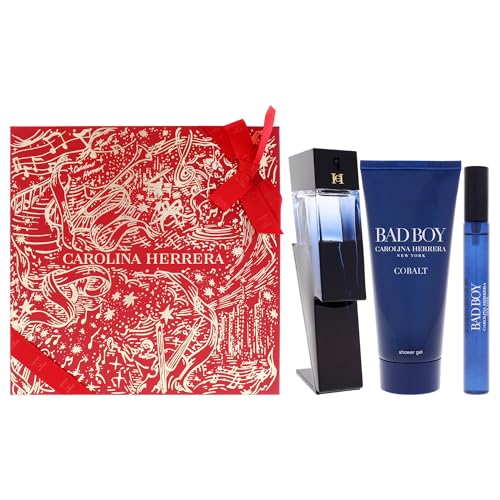 Carolina Herrera Bad Boy Cobalt 3-Piece Gift Set for Men