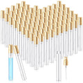 50 Pack Mini Glass Spray Bottles 10ml with Gold Cap