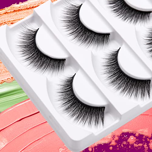 Eliace 3D Mink Lashes 15 Pairs - Wispy Cat Eye Fluffy