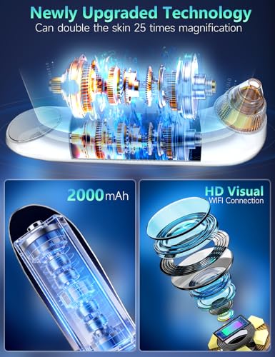 Buktailty WiFi Blackhead Remover with HD Camera & 5 Suction Levels