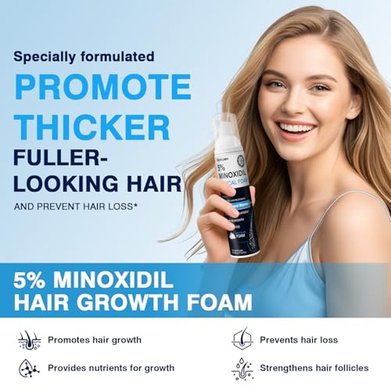 5% Minoxidil Foam Hair Regrowth Treatment for Men & Women
