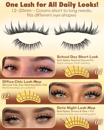 Spiky Manga Lash Clusters 12-20mm 300pcs DIY Eyelash Extensions