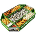 Soccer Field Snack Tray – 9-Compartment Serving Platter for Party