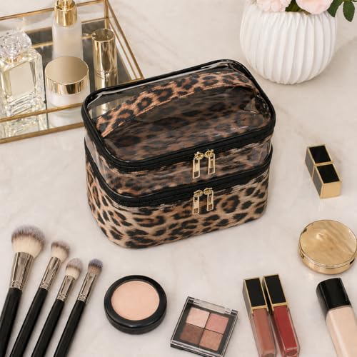 Waterproof Double-Layer Makeup Bag for Travel