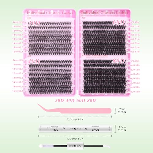 Lash Clusters for Beginners - D Curl DIY Eyelash Extensions Kit