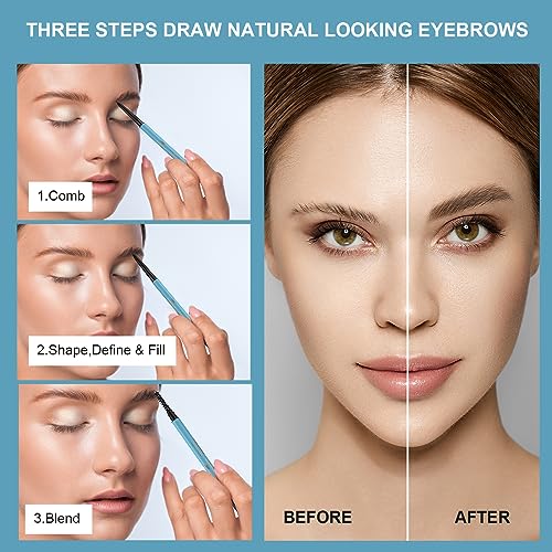 Define & Fill Brow Pencil 2-Pack Waterproof Eyebrow Pen