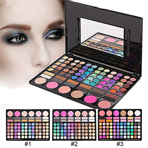 FantasyDay Pro 78 Colors Makeup Palette Kit with Eyeshadow, Blush & Brushes