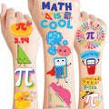96 Pc Math Temporary Tattoos for Kids - Pre-Cut Party Favors