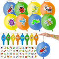 Bug Party Favors Set - 24 Punch Balloons & 48 Tattoos