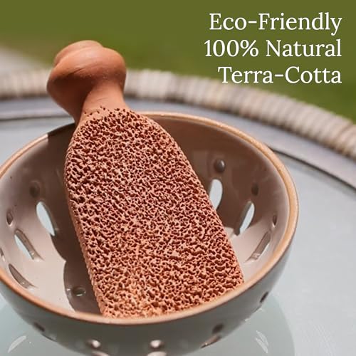 Pumice Stone for Feet - Natural Terracotta Exfoliator