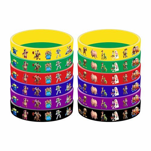 Toy Story Party Favors Set – 86 Pieces with Bracelets, Pins, Keychains & Stickers