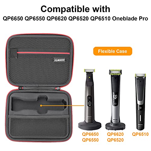 RLSOCO Hard Case Compatible With Philips QP6530/70,QP6530/80,QP6531/70,QP6550/70,QP6520/70,QP6510/20 Hybrid Electric Trimmer | Compact Design with YKK Zipper & Scratch Protection (Case Only)