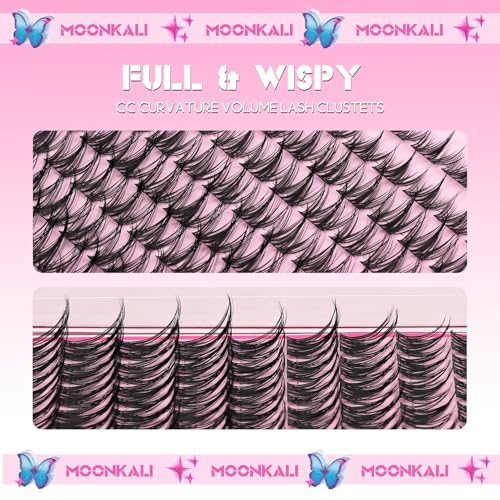 MOONKALI Wispy Lash Clusters 10-16MM CC Curl Manga Eyelash Extensions
