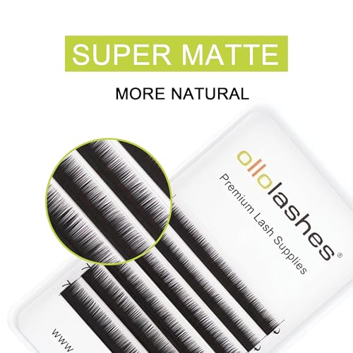 OLLOLASHES Bottom Lash Extensions J Curl 0.05mm Thick 5-7mm Mixed Length for Salon Use