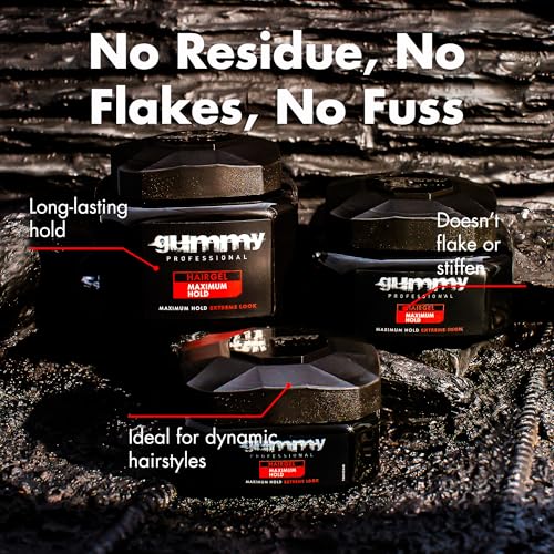 Gummy Professional Hair Gel – Strong Hold Styling Gel, 700ml