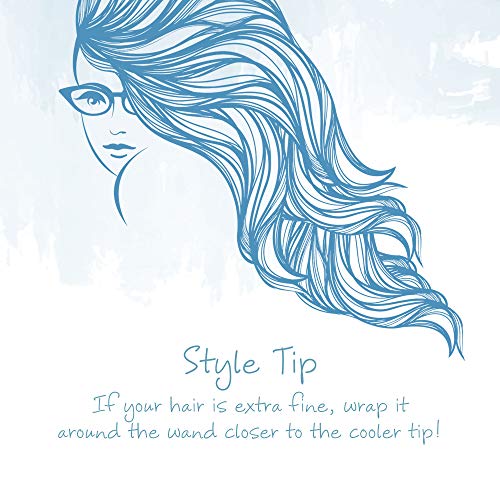 Conair OhSoKind For Fine Hair 1-inch Curling Wand, Straight wand produces flawless waves