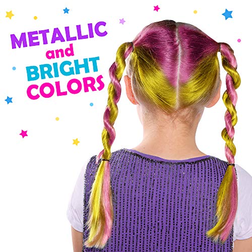 Hair Chalk Pens 10-Pack Washable Temporary Hair Color for Kids