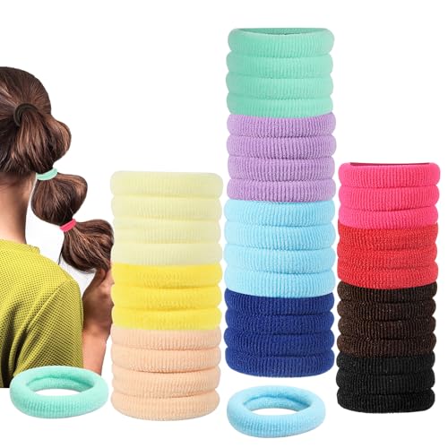150 Pack Soft Seamless Hair Ties for Toddlers & Girls