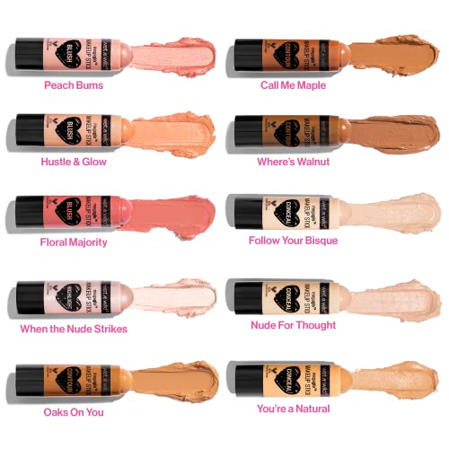 wet n wild MegaGlo Makeup Stick, Buildable Color, Versatile Use, Cruelty-Free & Vegan - Pink Floral Majority