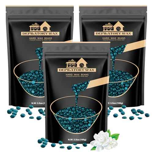 Lifestance Brazilian Bikini Wax Beads | Jasmine | 300g Hard Wax for Hair Removal on Face, Body, Legs - Pearl Beads for Waxing Warmers