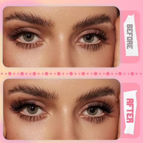 Ahrikiss Half Lashes 10 Pairs 10mm Wispy Cat Eye 3D Fluffy