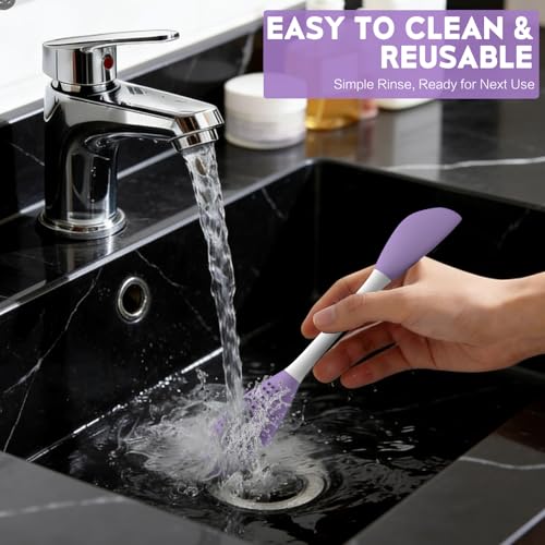 Silicone Pore Cleansing Brush Kit with Mask Spatula & Massage Tool - Dual-Ended Face Care