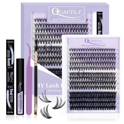 Lash Clusters Kit 30D 40D 60D - 260 Eyelash Clusters with Bond, Seal & Tools