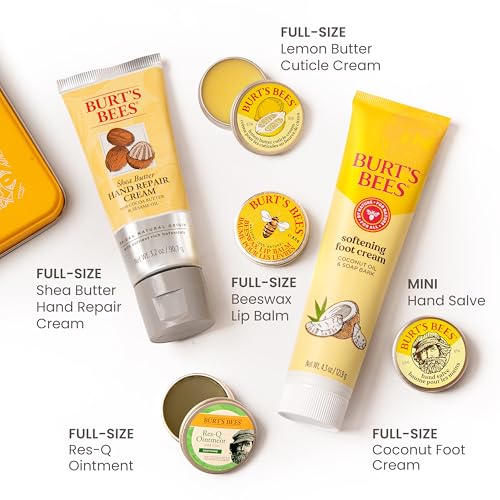 Burt's Bees Classics Gift Set - 6 Natural Skin Care Products in Tin