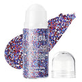 DAGEDA Red White Blue Body Glitter Gel - Holographic Makeup for 4th of July