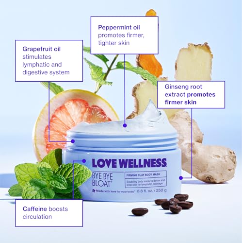 Bye Bye Bloat Firming Clay Body Mask 250g | Lymphatic Drainage