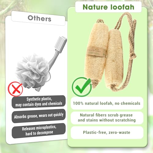 Vietnamese Natural Loofah Exfoliating Body Scrubber Pads, Dish Wash Sponges and Whole Gourd Back Exfoliate