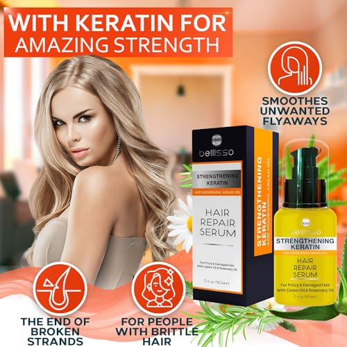 Keratin Hair Serum Heat Protection & Anti-Frizz Treatment