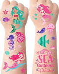Mermaid Temporary Tattoos for Kids – 106 Ocean Designs, Waterproof