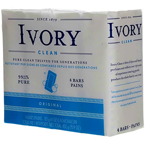 Ivory Original Soap Bath Bar - 4 Oz, 4 Ea ( Pack of 4 )