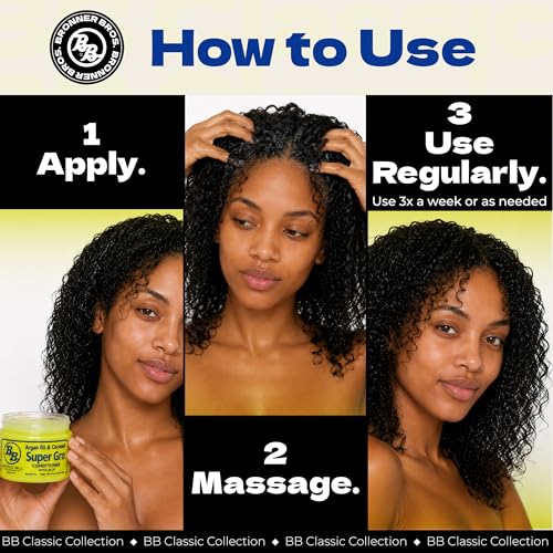 Bronner Bros Argan Oil & Coconut Super Gro Conditioner 6 oz