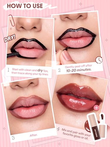 SHEGLAM Fall In Line Peel Off Lip Liner Stain - Pinky Promise