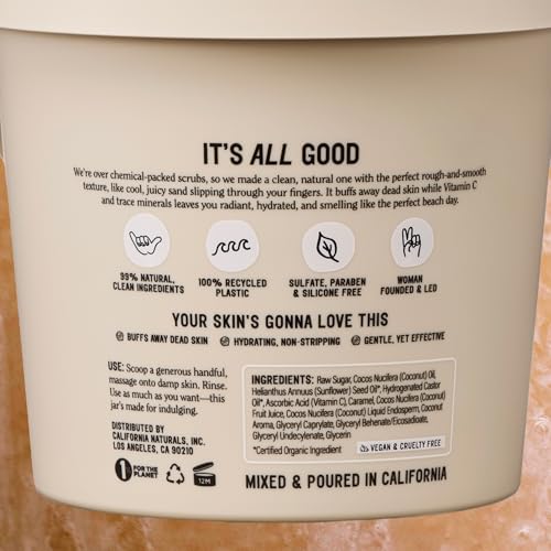 California Naturals Exfoliating Body Scrub with Coconut Oil & Vitamin C