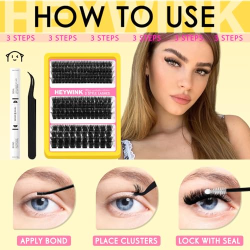 Lash Extension Kit 100D 150D 200D Thick Cluster Eyelashes