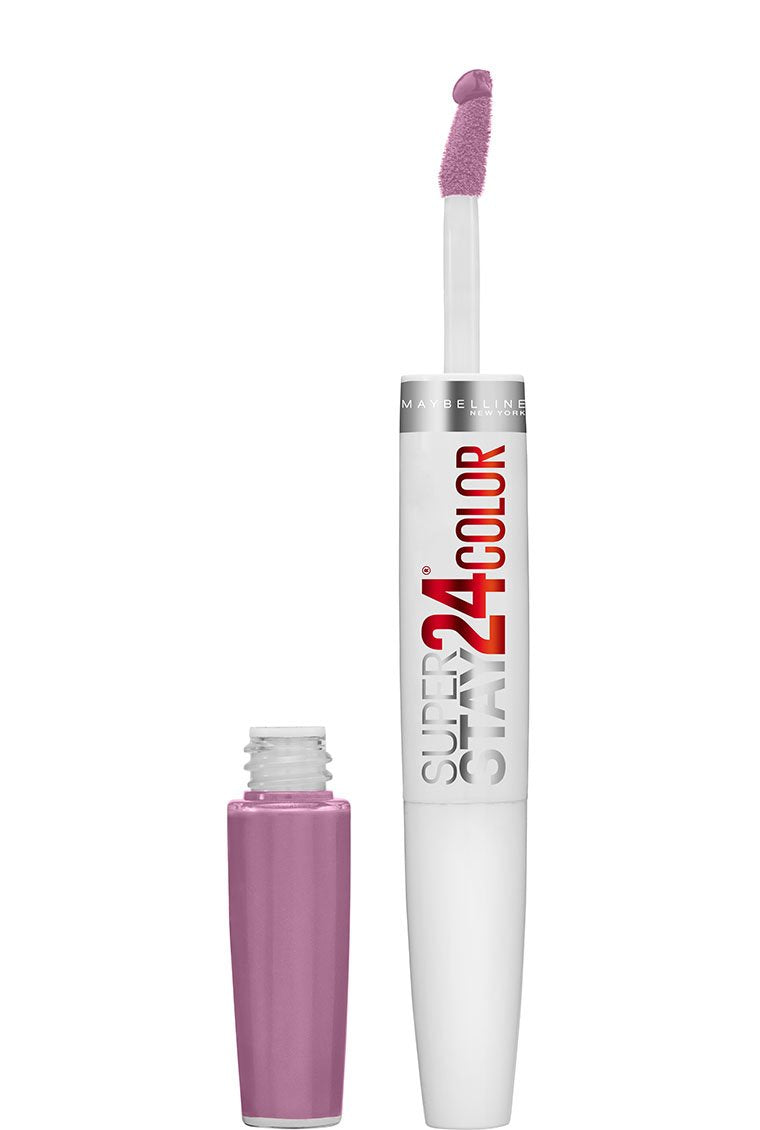 Maybelline SuperStay 24 2-Step Liquid Lipstick Makeup, Lasting Lilac, 1 kit