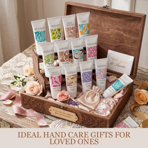 12 Pack Travel Size Hand Cream Set for Dry Hands - Bulk Fragrance Lotion