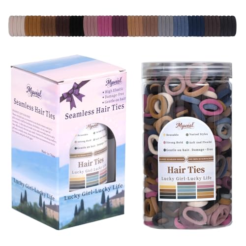 500PCS Soft Cotton Baby Hair Ties No Damage Toddler Hair Bands for Girls Kids