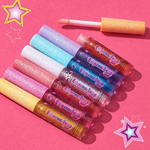 7pc Fruity Flavored Lip Gloss Set for Kids - Assorted Shades