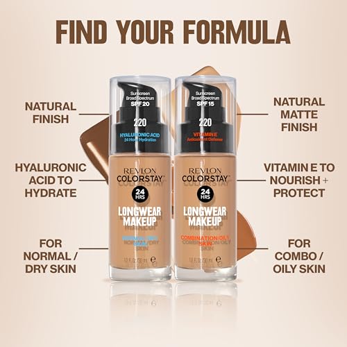 Revlon ColorStay Liquid Foundation SPF 15, 24Hr Wear, Oily Skin