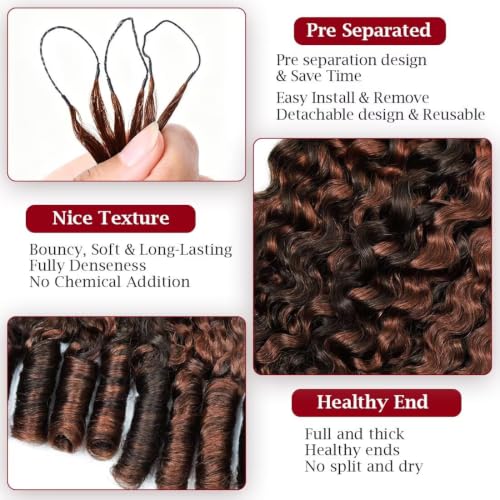 14 Inch Miracle Invisible Knots Human Hair Crochet - 55g Feather Lightweight for Black Women