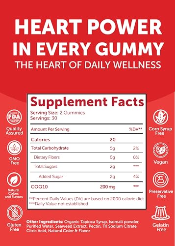 Lunakai CoQ10 Gummies 200mg – Heart & Energy Support for Adults