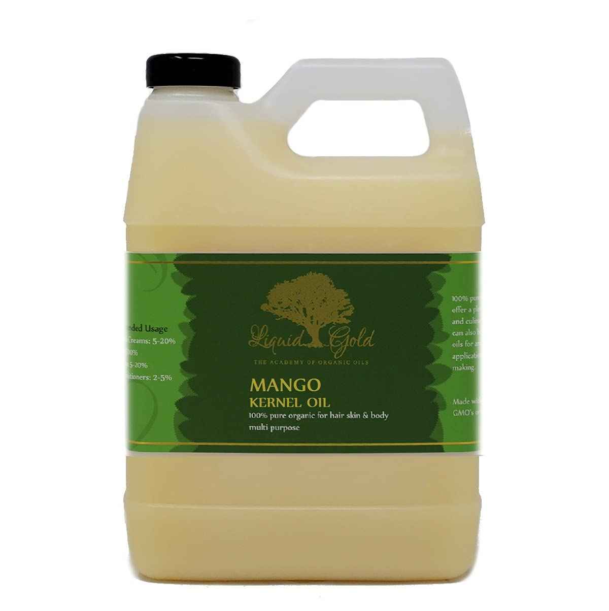 Liquid Gold Inc - 32 oz - Premium Mango Kernel Oil - 100% Pure Cold Pressed Natural Organic