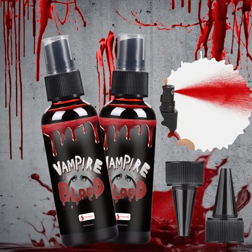Fake Blood Spray for Halloween – 2fl oz Washable Makeup