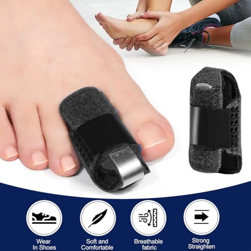 Linxiu Toe Splint for Broken & Hammer Toe Support, 2 Pack