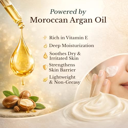 Beef Tallow Cream with Moroccan Oil 100g (3.5 oz) | Whipped Beef Tallow for Skin, Face & Body | Deep Hydration Moisturizer with Shea Butter, Coconut Oil & Beeswax ? For Dry, Sensitive & Irritated Skin