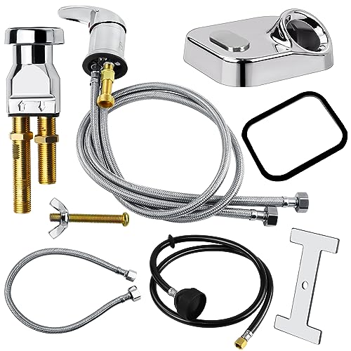 Salon Shampoo Bowl Faucet with Vacuum Breaker & Sprayer Hose Kit